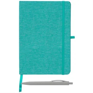 Melville 5.8" x 8.3" RPET Notebook & Zen Pen Gift Set