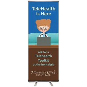 24'' X 63" Custom Retractable Banner Stand