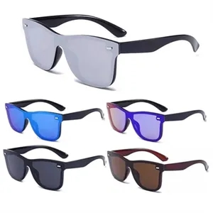 Custom Logo Rimless-style Reflective Sunglasses