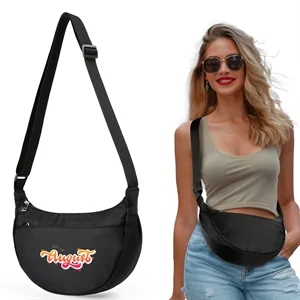 Custom Logo Screen Printed Crossbody Sling Bag