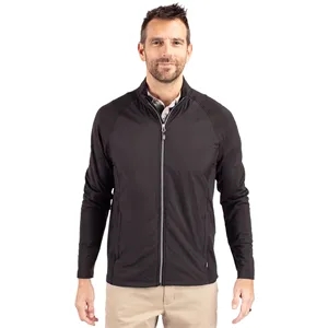 Cutter & Buck Adapt Eco Knit Hybrid Recycled Mens Full Zi...