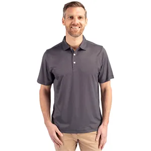 Custom Logo Cutter & Buck Pike Recycled Symmetry Print Mens Polo