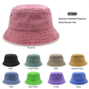 Vintage Garment Washed Pigment Dyed Bucket Hat