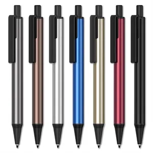 Multi Color Metal Ballpoint Pen with Plastic Clip