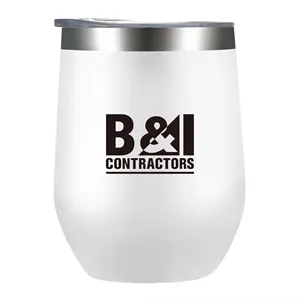 12 oz Vacuum Insulated Stainless Steel Wine Tumbler