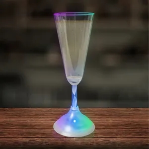 7 1/2 oz. Champagne Glass with Multi-Color LED Lights