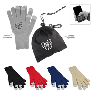 Touch Screen Gloves In RPET Pouch