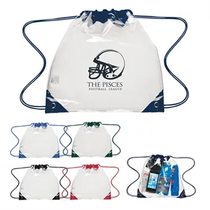 Touchdown Clear EVA Drawstring Backpack