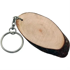 Natural Wood Keyring