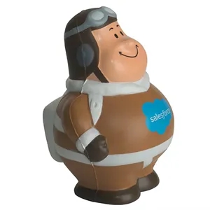 Custom Logo Vintage Pilot Bert Stress Reliever