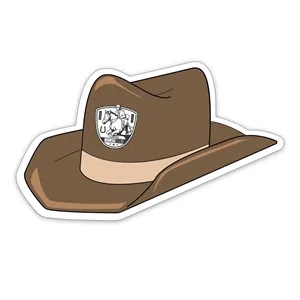 Cowboy Hat Shaped NoteKeeper™ Magnet 35 mil