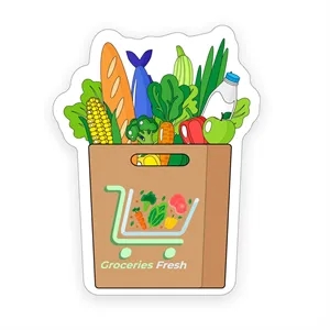 Grocery Bag Shaped NoteKeeper™ Magnet 35 mil