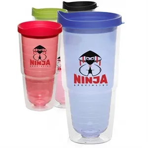 24 Oz Tall Acrylic Sip Drinking Tumblers