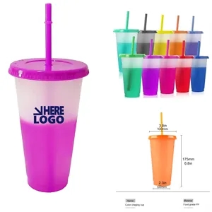 Plastic color changing cup