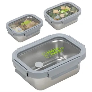 Heat N Eat Microwaveable Stainless Steel Lunch Box with Vent