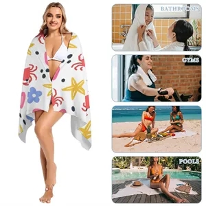Custom Printed Beach Towels Bulk Promotional Gifts