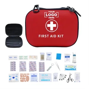 98 Pieces Portable Waterproof Eva First Aid Kit