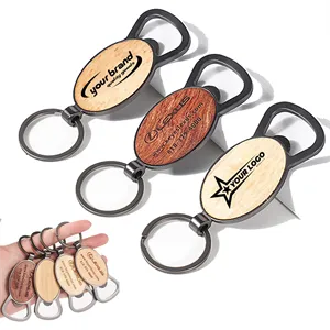 Wooden Bottle Opener Keychains