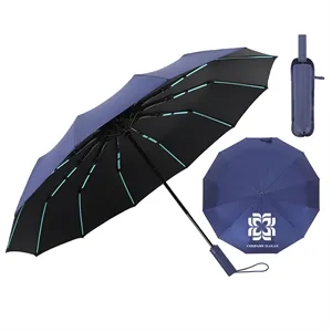 Custom Logo 42in Arc Auto Open + Close Portable Umbrella