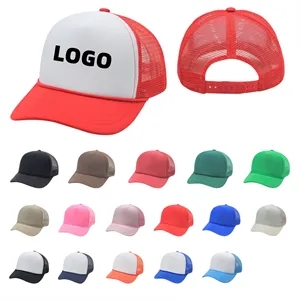 5 Panel Foam Mesh Back Trucker Cap Rope