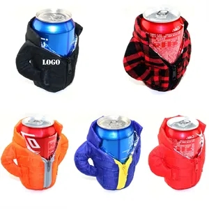 Custom Logo The Puffy Jacket Insulated 12 oz Can Cooler