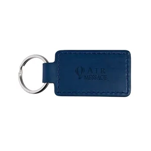 Leeman Tuscany™ PU Leather Rectangle Keychain