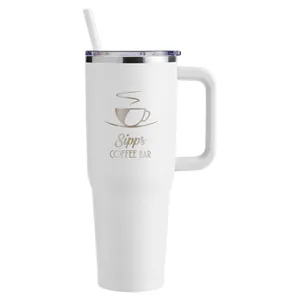 Harriton 40 oz. Vacuum Insulated Stainless Steel Travel T...