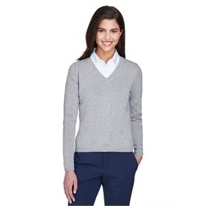 Devon & Jones Ladies' V-Neck Sweater