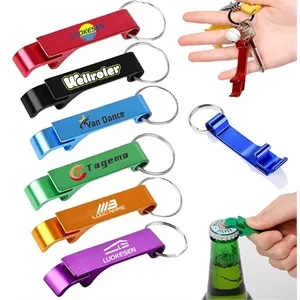 Custom Aluminum Bottle Opener Keychains