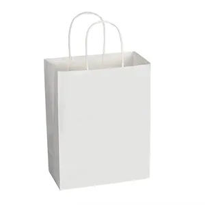 White Kraft Paper Gift Bags
