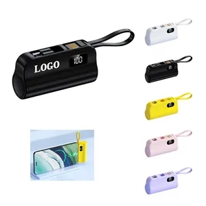 Custom Logo Hidden Plug Portable Power Bank