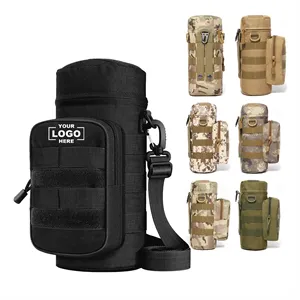 Custom Logo Tactical Kettle Bag Bottle Holder Outdoor Hiking Pouch