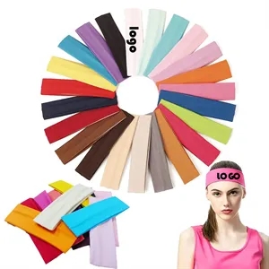 Sports Fitness Yoga Sweat-Absorbent Elastic Headband