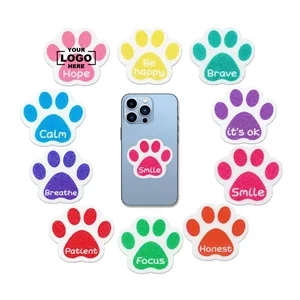 Mood Calm Paw Print Stickers For Anxiety Sensory