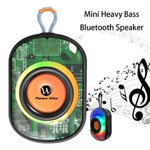 Mini Heavy Bass Wireless Speaker with RGB Lights