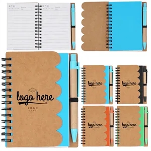 Paper Wavy Stripe Pen Notebook