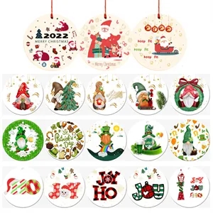 Custom Clear Flat Acrylic Christmas Ornament