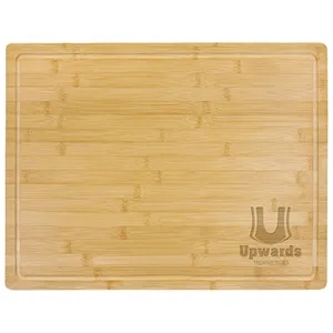 19 3/4" x 15" Bamboo Cutting Board with Juice Groove