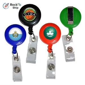 Rock'it 3-Day Retractable Round Badge Reel Holder