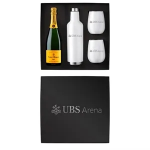 Wine Growler & Tumbler Luxury Gift Set with Bottle Slot