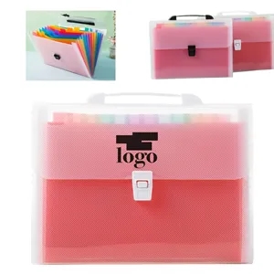 Colorful Expanding File Folder With Storage Label