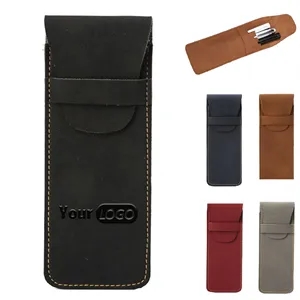 PU Leather Flip Cover Pen Case