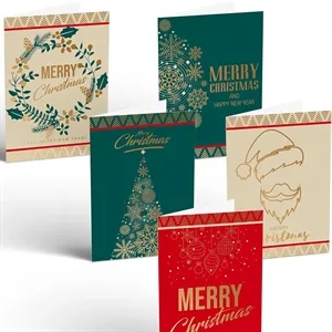 Gold Embossed Christmas Card
