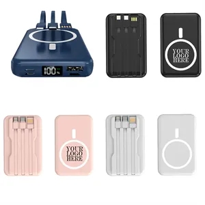 Custom Logo MOQ 50 Wireless 10000mAh Power Bank