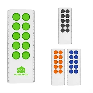 6" Push Pop Stress Reliever Ruler