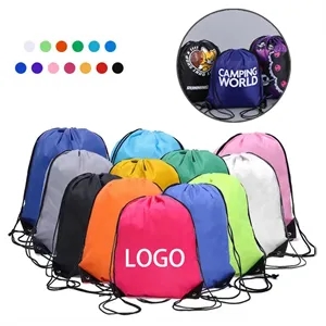 Custom Polyester Drawstring Bags for Gym, Travel, and Sports