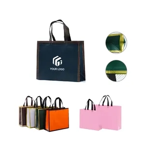 Colorful waterproof coated shopping bag Non-woven handbag