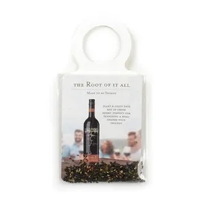 Seed Packet with Cardstock Wine Collar