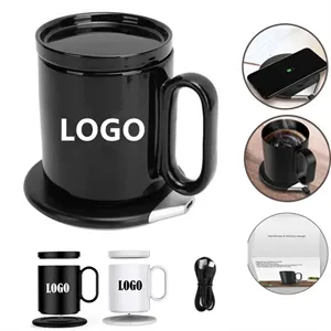 2 in 1 Smart Coffee Mug Warmer with Wireless Charger