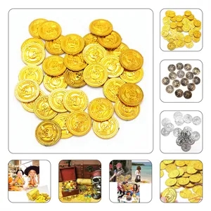 Plastic Gold Coins for Party Favors